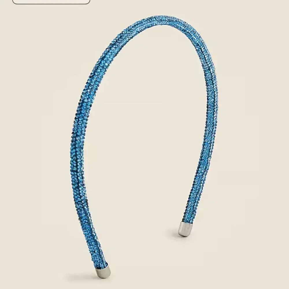 Crewcuts Girls' blue skinny crystal headband